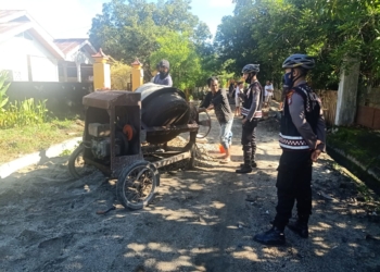 Sat Samapta Polres Tolitoli melaksanakan patroli dialogis bersepeda, Kamis (9/7/2020) pagi.