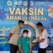 Wakil Ketua DPRD Boalemo, Lahmudin Hambali mengawasi pelaksanaan vaksinasi Covid-19 kepada tenaga pengajar di Boalemo.(F.ISTIMEWA)