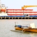 Sebuah Kapal mengangkut barang berlabuh di Pelabuhan Tilamuta, Kabupaten Boalemo.(F.DOK-HMS)