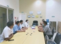 Wakil Ketua DPRD Gorut, Hamzah Sidik didampingi dua anggota Komisi II menempuh mediasi atas persoalan warga Ilangata dan PLTU Anggrek.(f.istimewa)