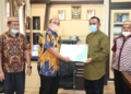 Sekda Gorontalo Utara Ridwan Yasin menerima kunjungan BPKP Perwakilan Provinsi Gorontalo, Kamis (25/5/2021). (f.istimewa)