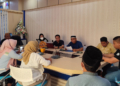 Rapat pembentukan kepengurusan DPD-LPM kabupaten Bone Bolango di ruang rapat PDAM Bone Bolango