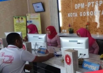 DPM-PTSP Kota Gorontalo mendapat penghargaan dari Kementrian Investasi/BKPM RI dengan kinerja sangat baik. (istimewa/nn)