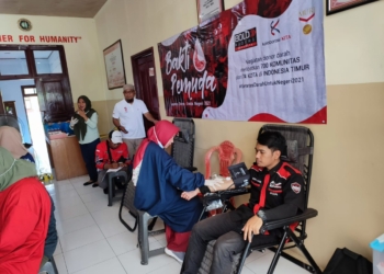 Kegiatan Donor Darah Bold Riders Pohuwato, Senin (25/10/2021).