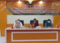 Ketua TP PKK Boalemo, Dra. Hj. Lisna Jusuf Mohi memimpin rapat pembentukan Pokjanal Posyandu tingkat Kabupaten Boalemo tahun 2021.(f.istimewa)