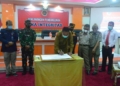Plt Bupati Boalemo, Ir. H. Anas Jusuf MSi menyambut baik pencanangan pembangunan zona integritas oleh BPN Boalemo.