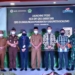 Plt Bupati Boalemo Anas Jusuf bersama Ketua DPRD Boalemo Karyawan Eka Putra Noho dan unsur Forkopimda serta Bank Indonesia.