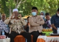 Plt Bupati Boalemo Anas Jusuf bersama Wakil Ketua DPRD Boalemo, Lahmudin Hambali dan sesepuh politisi Golkar Boalemo Nizam Dai pada rangkaian wisata dakwah digelar Muhamadiyah Gorontalo.