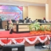Plt Bupati Boalemo, Anas Jusuf memberikan sambutan pada sidang paripurna HUT ke-22 Kabupaten Boalemo, di gedung DPRD Boalemo, Selasa (12/10/2021)