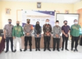 Plt Bupati Boalemo Ir. H. Anas Jusuf MSi bersama Ketua Pengadilan Negeri Tilamuta, Kapolsek Mananggu bersama Camat Mananggu.(F.Dok Pimpinan)