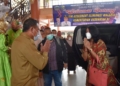 Plt Bupati Boalemo Ir. H. Anas Jusuf MSi menyambut hangat kedatangan tim assesment eliminasi malaria Kemenkes RI.(F.Dok HMS)