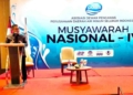 Wali Kota Gorontalo saat menjadi narasumber pada Musyawarah Nasional IV