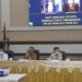 Wali Kota Gorontalo, Marten Taha saat memimpin rapat koordinasi TPID. (f. istimewa/nn)
