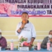 Bupati Boalemo Anas Jusuf didampingi Kadis Pertanian Boalemo Roslina Karim membuka sosialisasi pengembangan komoditi ekspor.(F.Dok.Pimpinan)