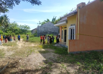 Lokasi penemuan mayat di Kecamatan Marisa, Pohuwato.