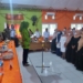 Wabup Merlan saat melantik sejumlah pengurus anak cabang (PAC) Muslimat NU di Kecamatan Bone.