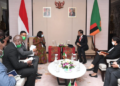 Presiden Joko Widodo menerima Wakil Presiden Zambia, W.K. Mutale Nalumango.(F.BPMI Setpre)