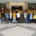 Bupati Gorontalo Utara Thariq Modanggu (tengah,kemeja putih) bersama mahasiswa Kuliah Kerja Pengabdian Universitas Gorontalo. (f.ist)