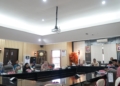 Plt Bupati Gorontalo Utara, Thariq Modanggu saat memimpin rapat renja. (Foto.istimewa)