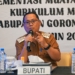 Bupati Gorut, Thariq Modanggu saat hadir membuka Bimtek implementasi Muatan Lokal (Mulok) dalam Kurikulum Merdeka Belajar bagi Kepala SD se- Kabupaten Gorut. (Foto : hmskominfo_gorut)