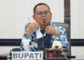 Bupati Gorut, Thariq Modanggu dalam salah kesempatan agenda pemerintahan. (Foto : hmskominfo_gorut)