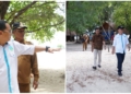 Plt Bupati Gorut, Thariq Modanggu didampingi pihak Disparbud Gorut saat mengecek kesiapan pelaksanaan Festival Pesona Saronde, Selasa (7/6).(Foto : hmskominfo_gorut)