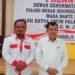 Momen kebersamaan Ketua PMI Kota Gorontalo, Risman Taha dan Ketua PMI, Jusuf Kalla. (dok. istimewa/nn)