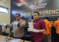 Konferensi pers di Mapolda Gorontalo-(f.istimewa)