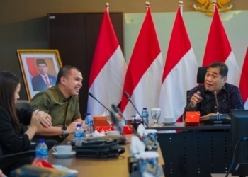 Audiensi HIPMI Jaksel dengan Plh Ketua LKPP Setyo (Paling Kanan)