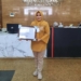 Kadis PPKB-P3A Kota Gorontalo, Eladona Oktviana Sidiki saat menerima penghargaan KLA peringkat Pratama tahun 2022. (dok. istimewa)