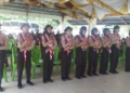 Semangat anak-anak Pramuka Penggalang saat pelepasan Jambore Nasional ke XI tahun 2022.(F.Eca-NN)
