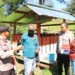 Tokoh Masyarakat Distrik Ilaga Kabupaten Puncak Bapak Isak Murib bersama personil Polda Papua-(F.Humas Polda Papua)
