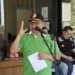 Walikota Gorontalo, Marten Taha pada kegiatan Groundbreaking pembangunan rumah bagi 15 warga terdampak Santorini. (dok. istimewa)