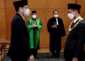 Mendikbud Nadiem Makarim melantik Rektor ULM Prof Ahmad Alim Bachri-(f.ist)