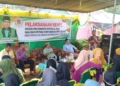 Pelaksaan Reses Anggota DPRD Gorontalo Utara, Mathran Lasunte di Desa Tihengo belum lama ini. (Foto.NN)