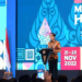 Presiden Joko Widodo memberikan sambutan dalam Musyawarah Nasional Himpunan Pengusaha Muda Indonesia (Munas HIPMI) XVII yang digelar di Hotel Alila, Kota Surakarta, pada 21 November 2022. Foto: BPMI Setpres/Muchlis Jr.