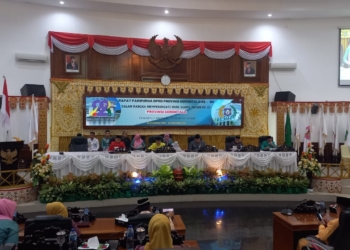 Suasana Rapat Paripurna Memperingati HUT Ke-22 Provinsi Gorontalo. (dok. anq/nn)