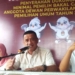 Syarif Mbuinga saat konferensi pers di Kantor KPU Provinsi Gorontalo. (dok. anq/nn)