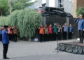 Momen Upacara Hari Patriotik ke 81 yang digelar oleh manajemen ASTON Hotel & Villas Gorontalo. (dok. humas)