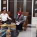 Wakil Walikota Gorontalo, Ryan F. Kono saat bertemu dengan Kepala Perwakilan BKKBN Wilayah Provinsi Gorontalo, Hartati Suleman. (dok. anq/nn)