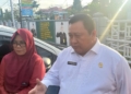 Penjabat Bupati Boalemo, Hendriwan usai menghadiri Rapat Forkompinda diperluas. (foto. anq/nn)