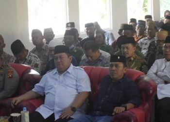 Penjabup Boalemo, Hendriwan bersama Forkopimda menghadiri kegiatan Musda ke IV Muhammadiyah Kabupaten Boalemo.(f.dok.hms)