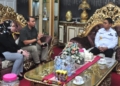 Kepala BPJS Gorontalo, Djamal Ardiansyah, saat bersilaturahmi dengan Penjabat Gubernur Hamka Hendra Noer-(f.hms)