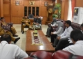 Sekda Boalemo, Sherman Moridu menerima kunjungan tim auditor BPK-RI Perwakilan Provinsi Gorontalo.(f.dok.hms)