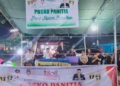 Kepala Dinas Perindakop Ibrahim Kiraman saat membuka Pasar Malam Ramadhan. (foto.ist)
