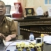 Bupati Gorontalo Utara Thariq Modanggu bersama Kaban Bappeda Helmi Potutu membahas penurunan angka stunting. (f.ist)
