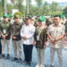 Penjabup Boalemo, Sherman Moridu bersama Ketua DPRD Boalemo, Karyawan Eka Putra Noho pada pencanangan sensus pertanian 2023 di kantor BPS Boalemo.(f.eca.nn)