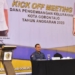 Walikota Gorontalo, Marthen Taha memberikan arahan pada kegiatan kick off meeting dana pengembangan kelurahan.(f.istimewa)