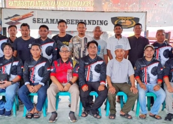 Club Menembak Gorontalo menggelar halal bi halal sekaligus latihan bersama.(f.ist)
