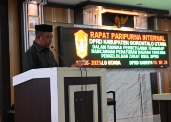 Ketua Pansus DPRD Gorontalo Utara Rahmat Lamaji. (f.FL)